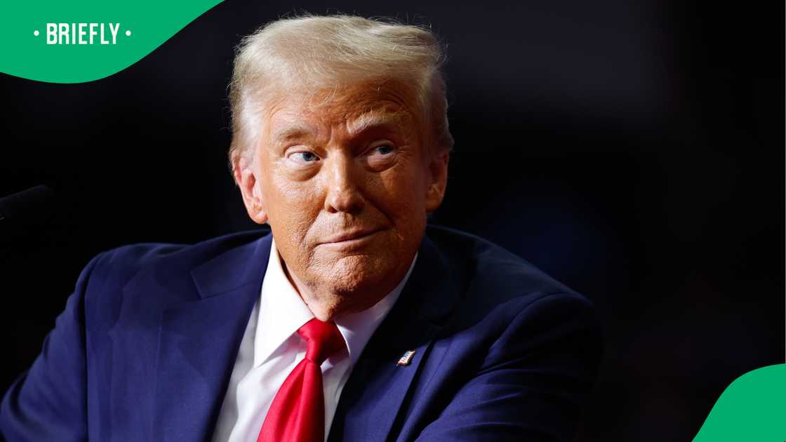 Donald Trump during a campaign rally for his presidential bid. Donald Trump during a campaign rally for his presidential bid.