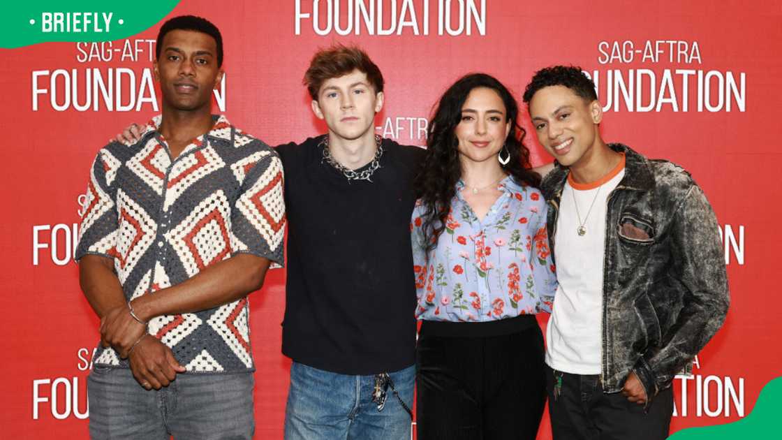 The Outsiders cast members Joshua Boone, Brody Grant, Emma Pittman and Daryl Tofa (L-R) at the SAG-AFTRA Foundation Robin Williams Centre in 2024