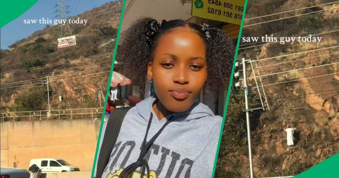 Man dancing on a cliff amuses SA Man dancing on a cliff amuses SA