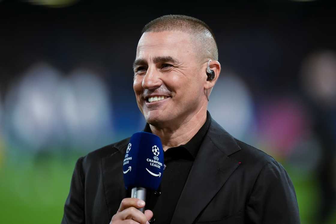 Fabio Cannavaro looks on during the UEFA Champions League