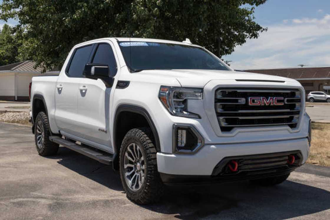 A GMC Sierra 1500 AT4 pickup truck