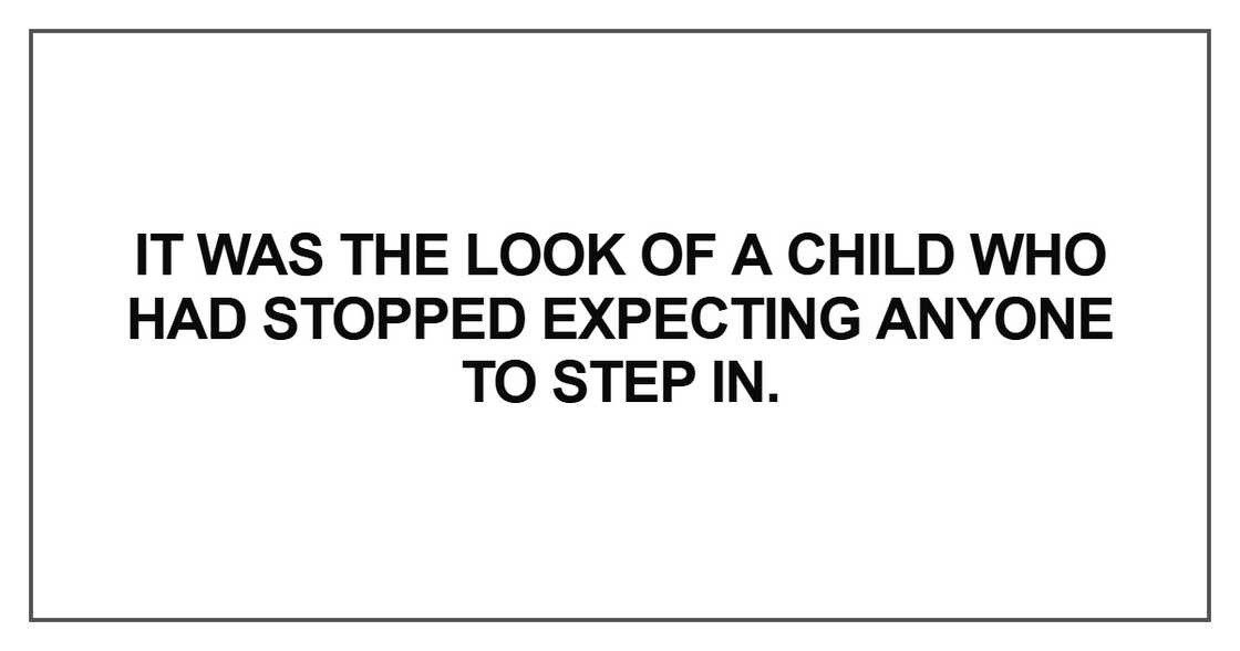 It was the look of a child