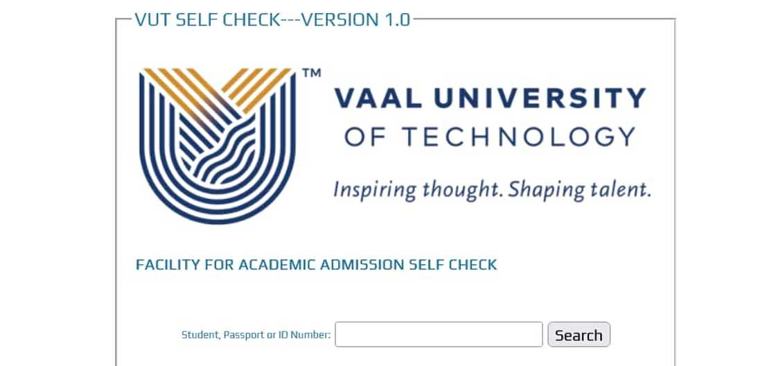 VAAL online application VAAL online application