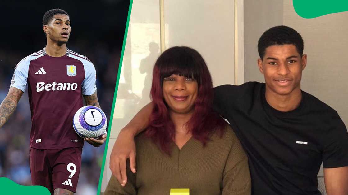 Marcus Rashford and his mother Melanie Marcus Rashford and his mother Melanie