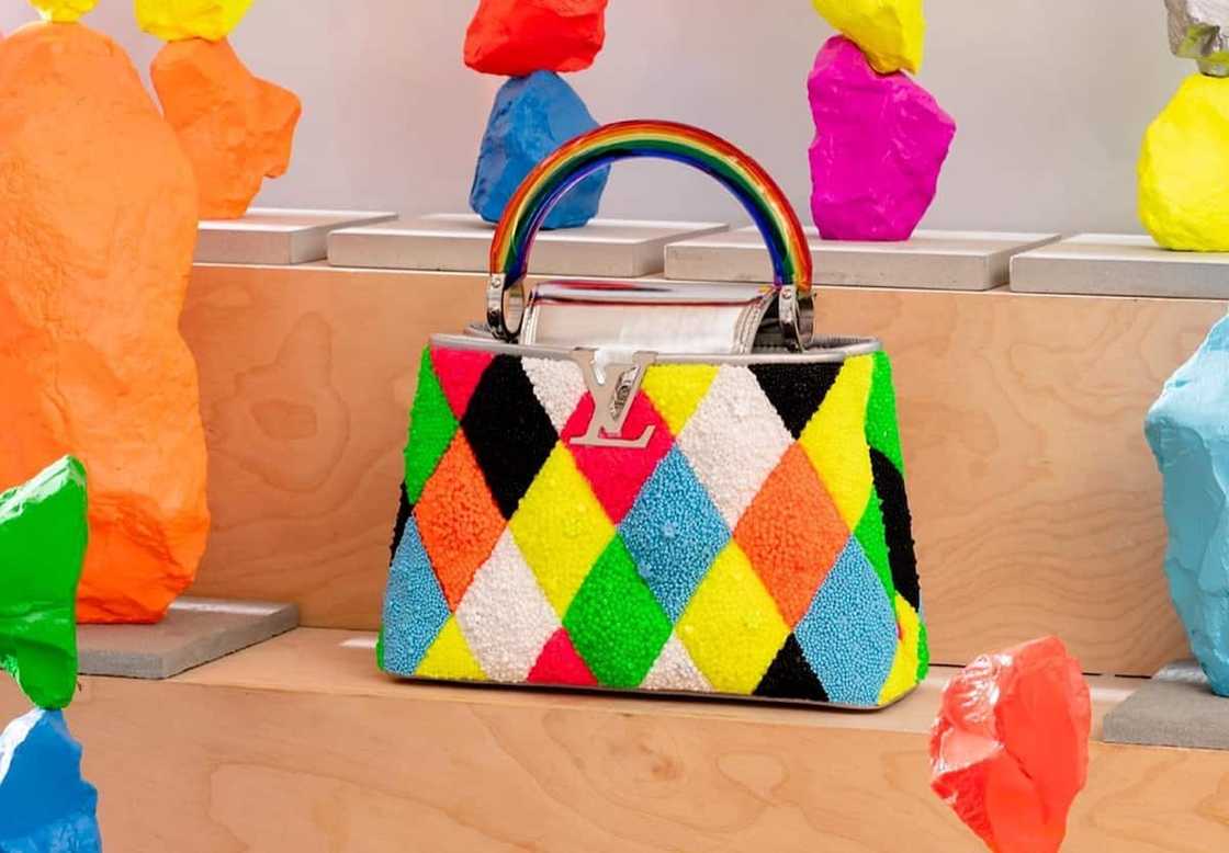 A multicolored Louis Vuitton bag A multicolored Louis Vuitton bag
