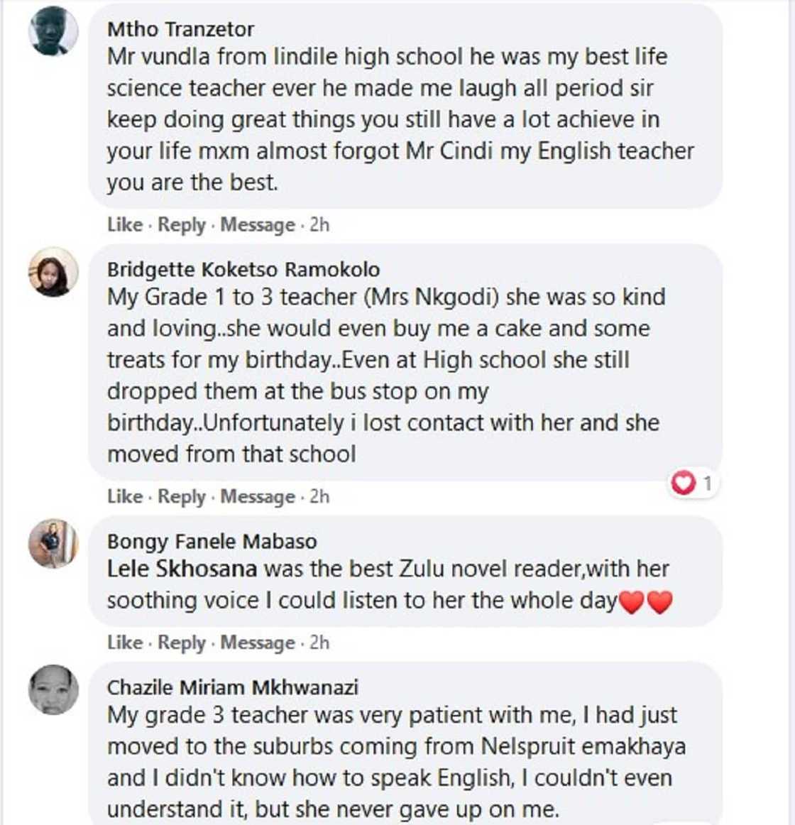 World Teacher’s Day: SA shares fondest memories of favourite educators