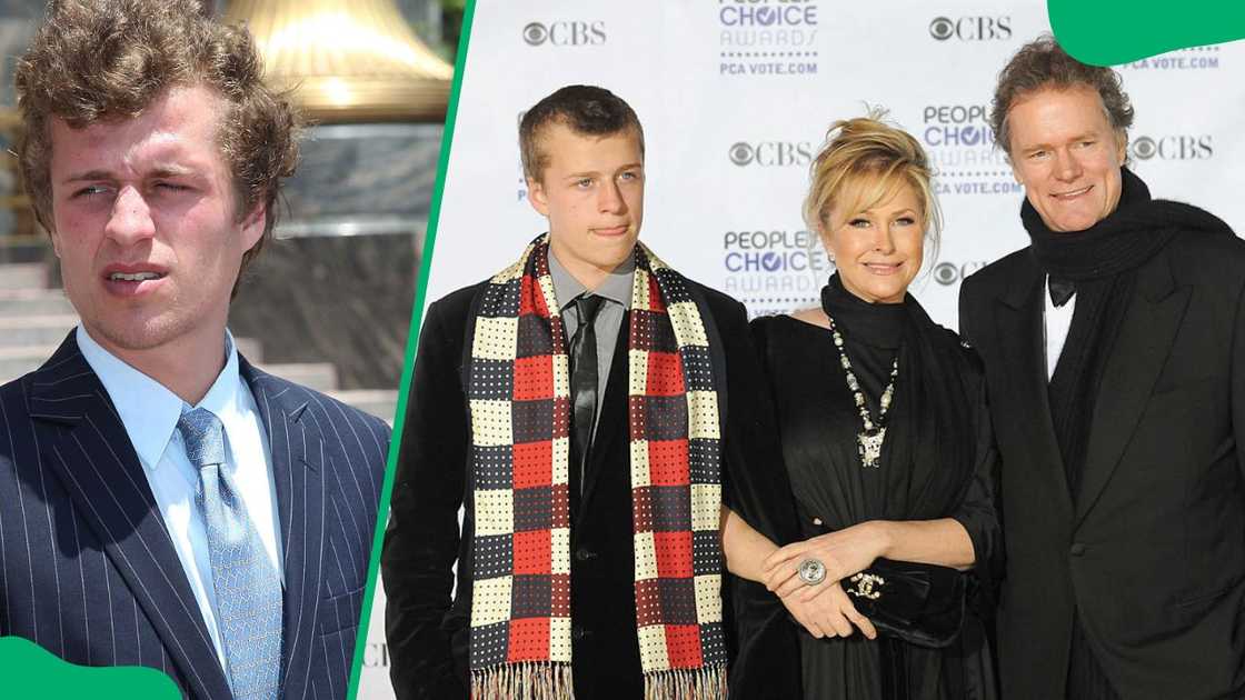 Conrad Hilton at the Roybal Federal Building in 2025 (L). Conrad, Kathy and Rick Hilton during the 2009 People's Choice Awards (R) Conrad Hilton at the Roybal Federal Building in 2025 (L). Conrad, Kathy and Rick Hilton during the 2009 People's Choice Awards (R)