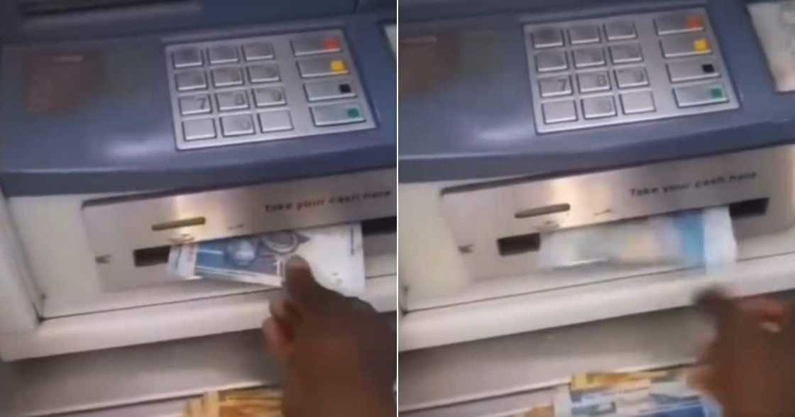 Man's money gets swallowed by ATM