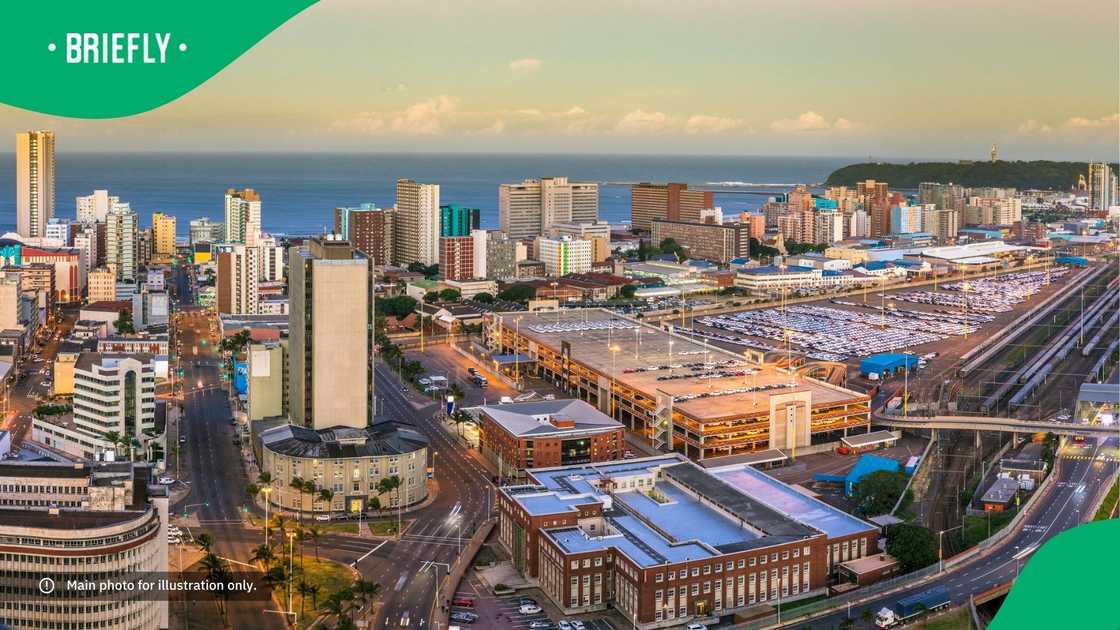 A 2017 picture of Durban facing the Indian Ocean. A 2017 picture of Durban facing the Indian Ocean.