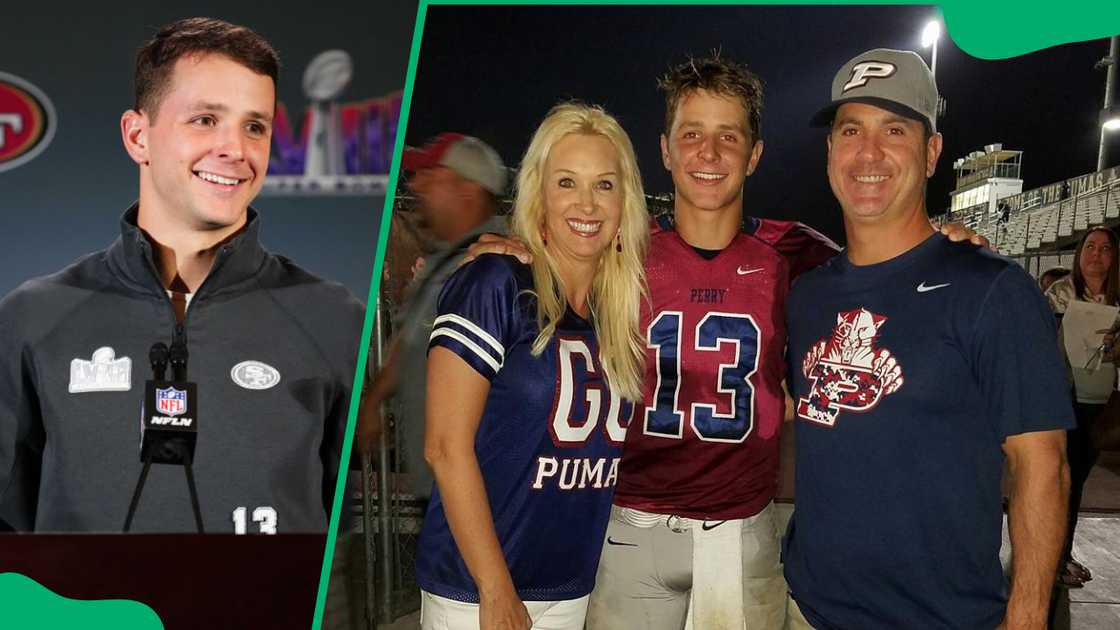 Brock Purdy and his parents, Shawn and Carrie Purdy