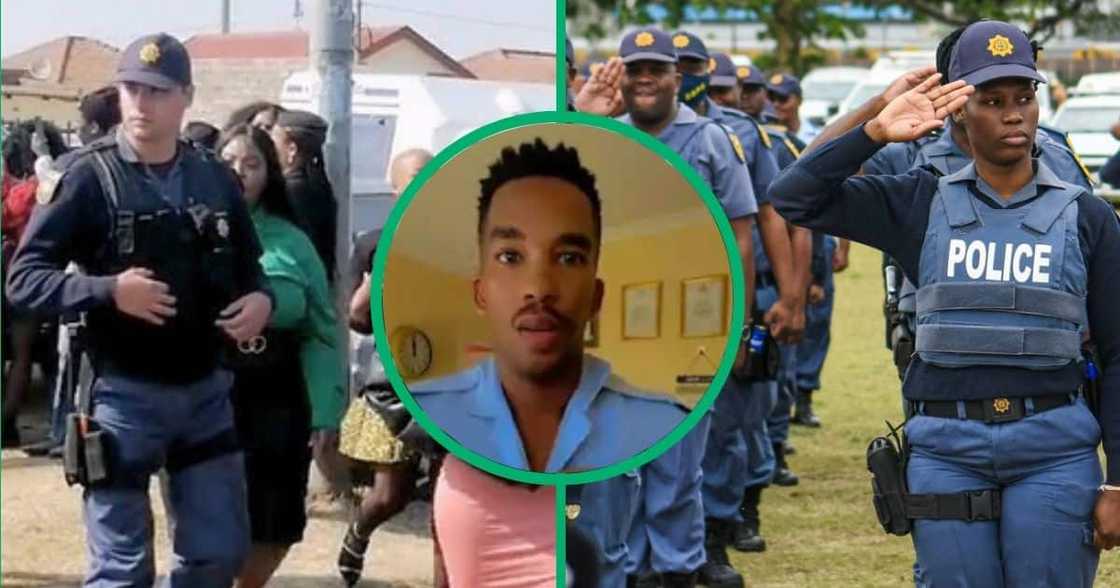 SAPS officers impressed South Africa SAPS officers impressed South Africa