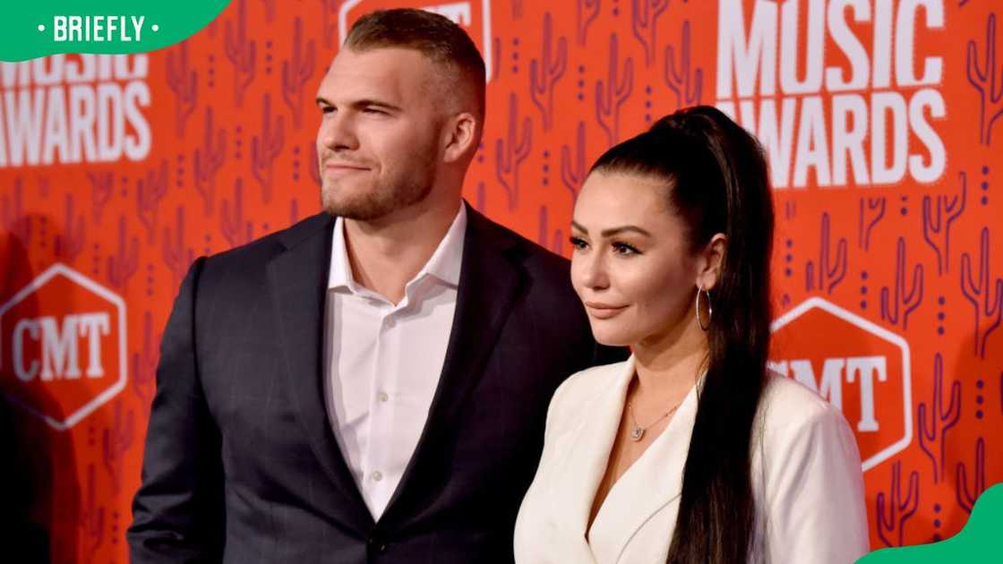 Zack Clayton and Jenni Farley during the 2019 CMT Music Awards