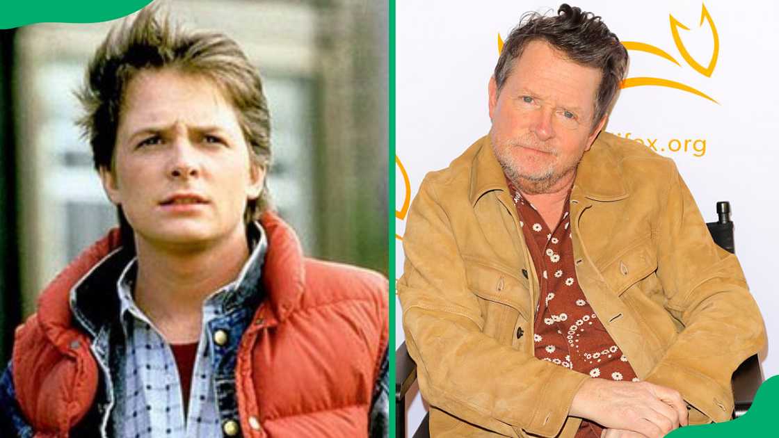 Michael J. Fox as Marty McFly then and now. Michael J. Fox as Marty McFly then and now.
