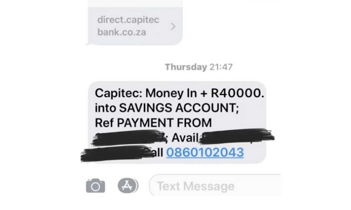 Shebeshxt sent money to Zee Nxumalo