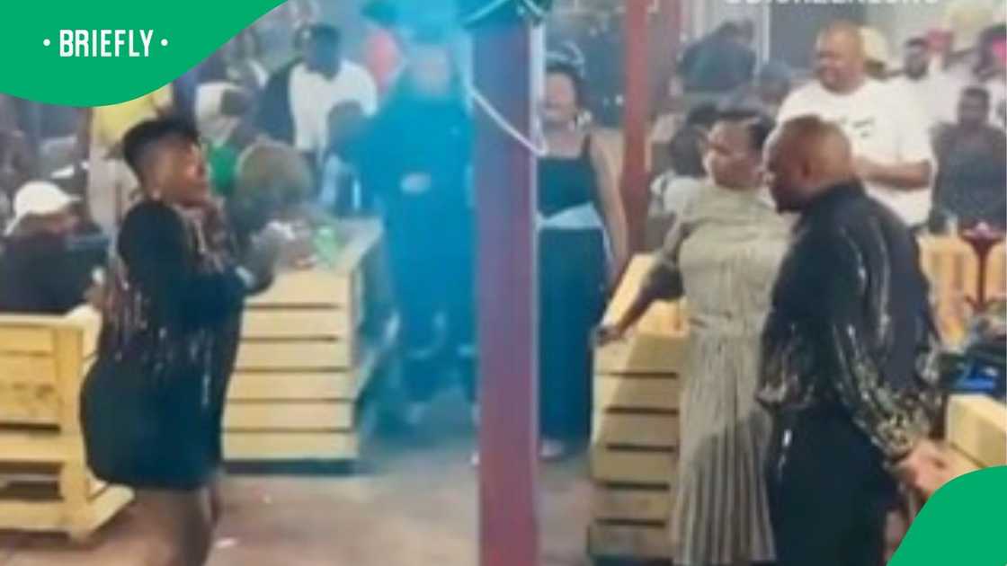 Matching couple dances together