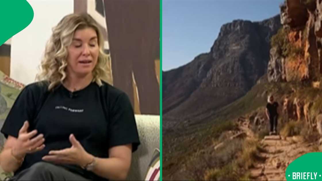 On the right captured a moment from her dcumentary