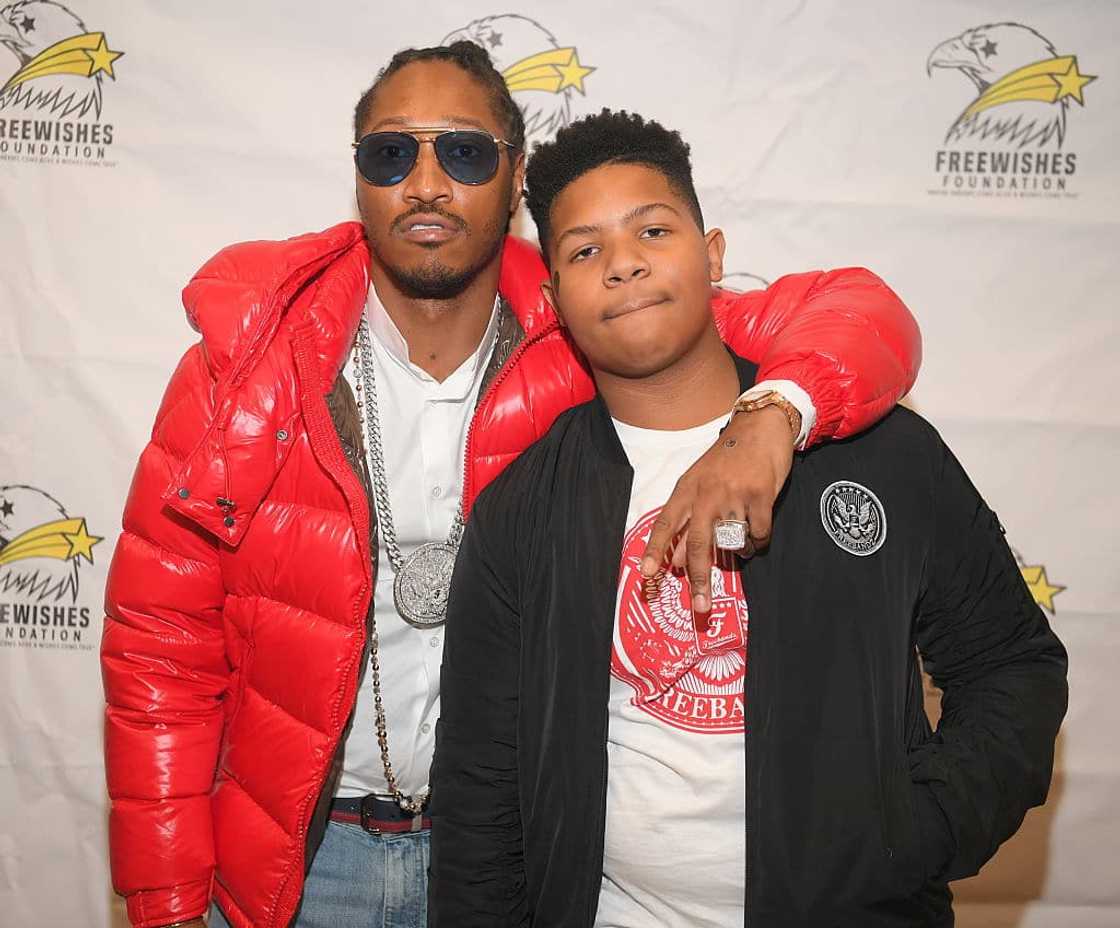 Rapper Future and his eldest son Jakobi Wilburn Rapper Future and his eldest son Jakobi Wilburn