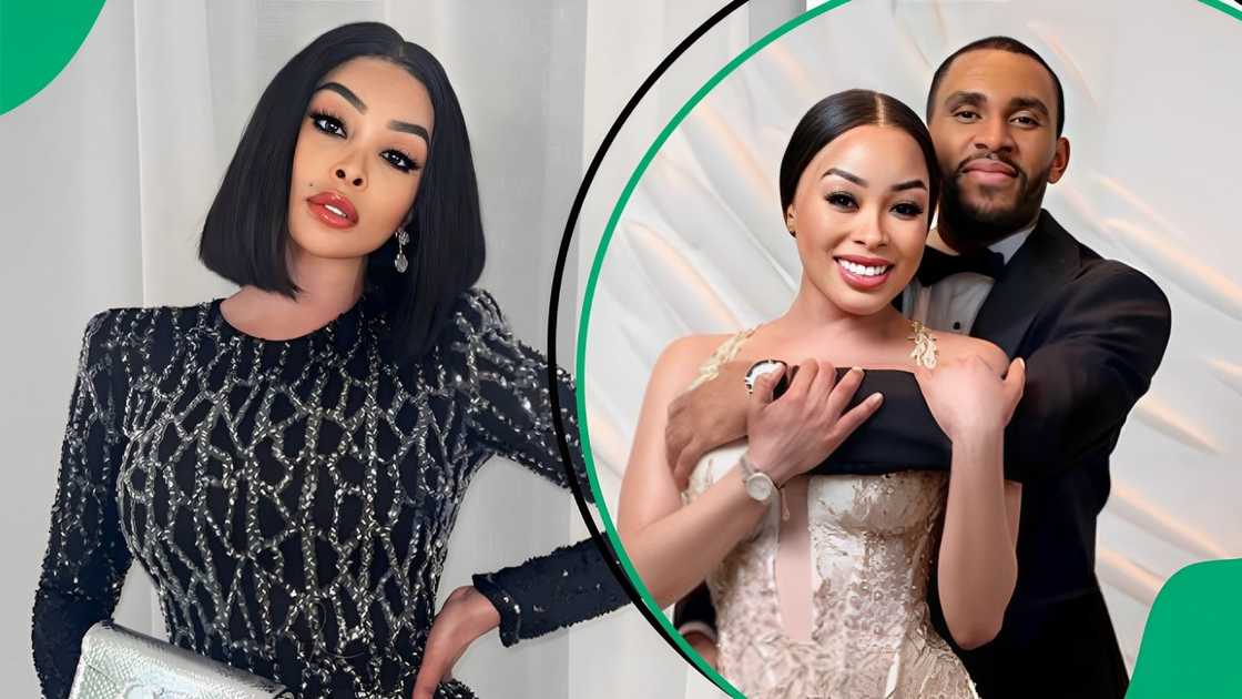 Khanyi Mbau's boyfriend on covering her face