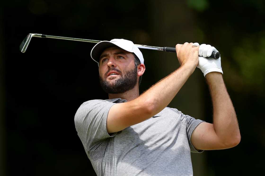 Scottie Scheffler at the Valhalla Golf Club Scottie Scheffler at the Valhalla Golf Club