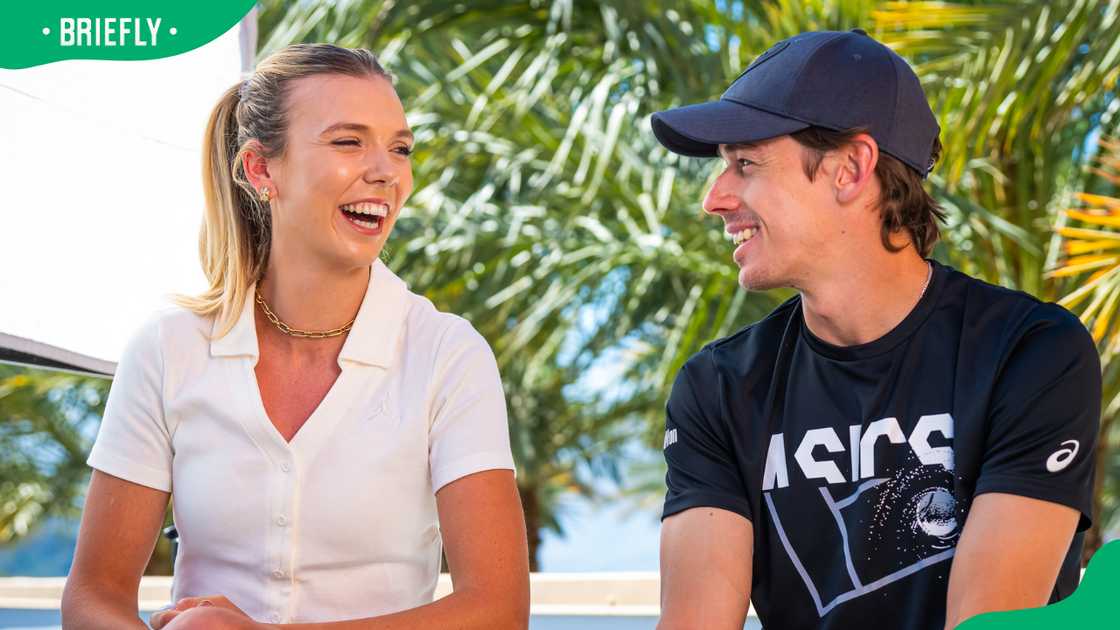 Katie Boulter and Alex De Minaur in California Katie Boulter and Alex De Minaur in California
