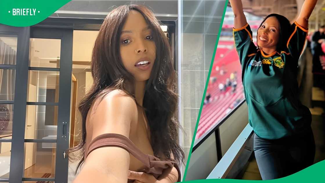 Denise Zimba wearing bridal attire went viral. Denise Zimba wearing bridal attire went viral.