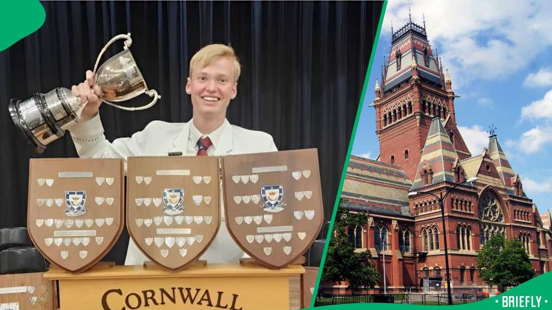 A South African top achiever plans to go to Harvard University. A South African top achiever plans to go to Harvard University.