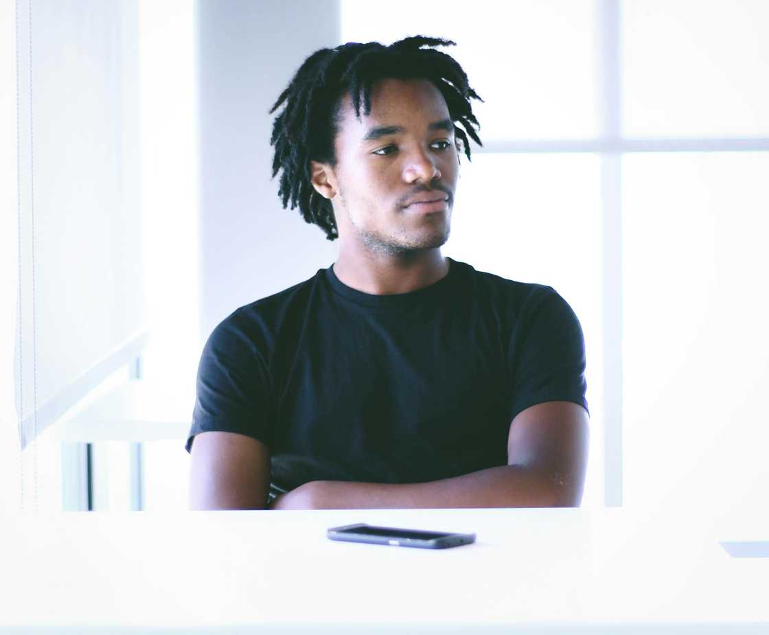 A student in deep thoughts A student in deep thoughts