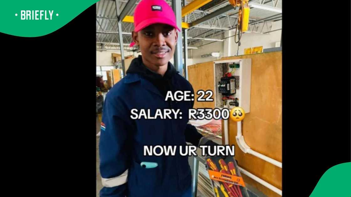 A 22-year-old man shared his salary. A 22-year-old man shared his salary.