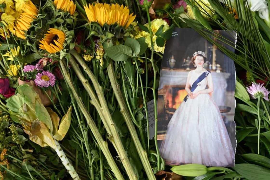 Flowers and tributes have been left in London's Green Park