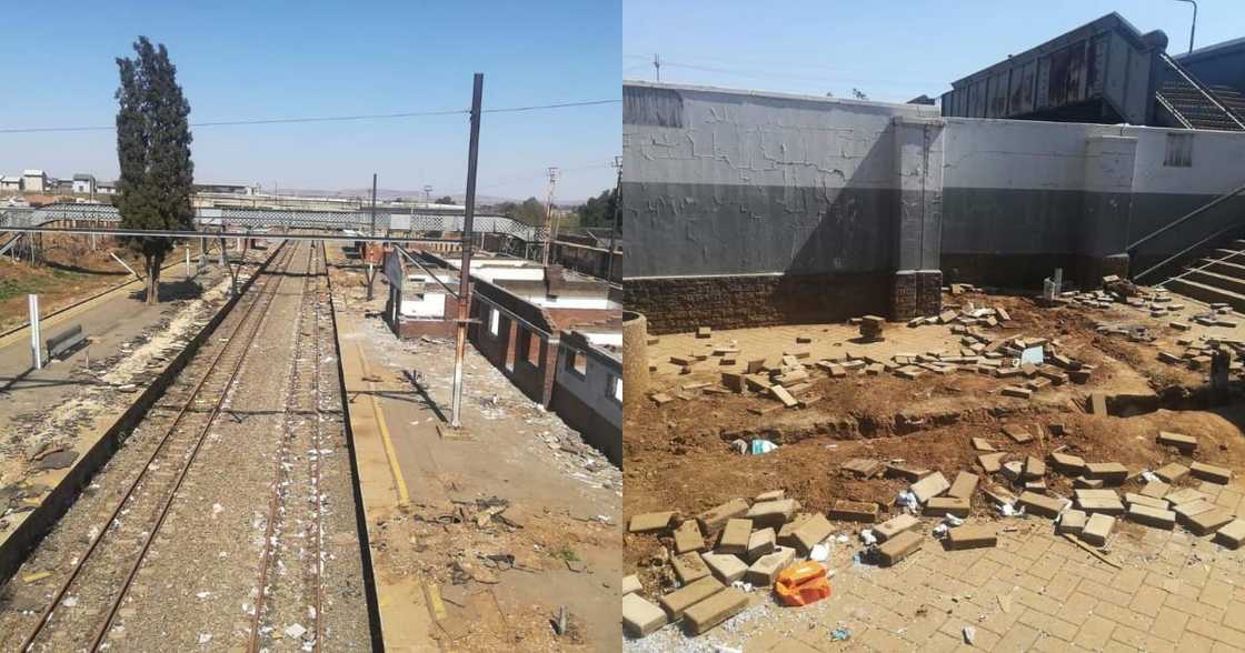 Mzansi up in arms after Soweto train station gets vandalized Mzansi up in arms after Soweto train station gets vandalized