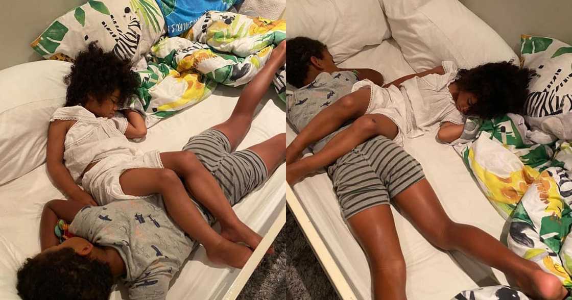 Kolisi kids pass out after playing, Siya posts adorable snaps Kolisi kids pass out after playing, Siya posts adorable snaps