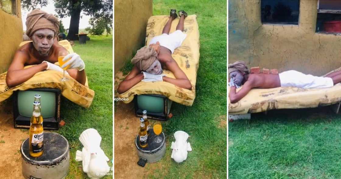 Mzansi man creates homemade spa in his backyard Mzansi man creates homemade spa in his backyard