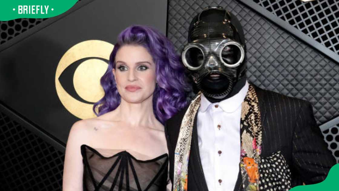 Kelly Osbourne and Sid Wilson of Slipknot at the 66th GRAMMY Awards