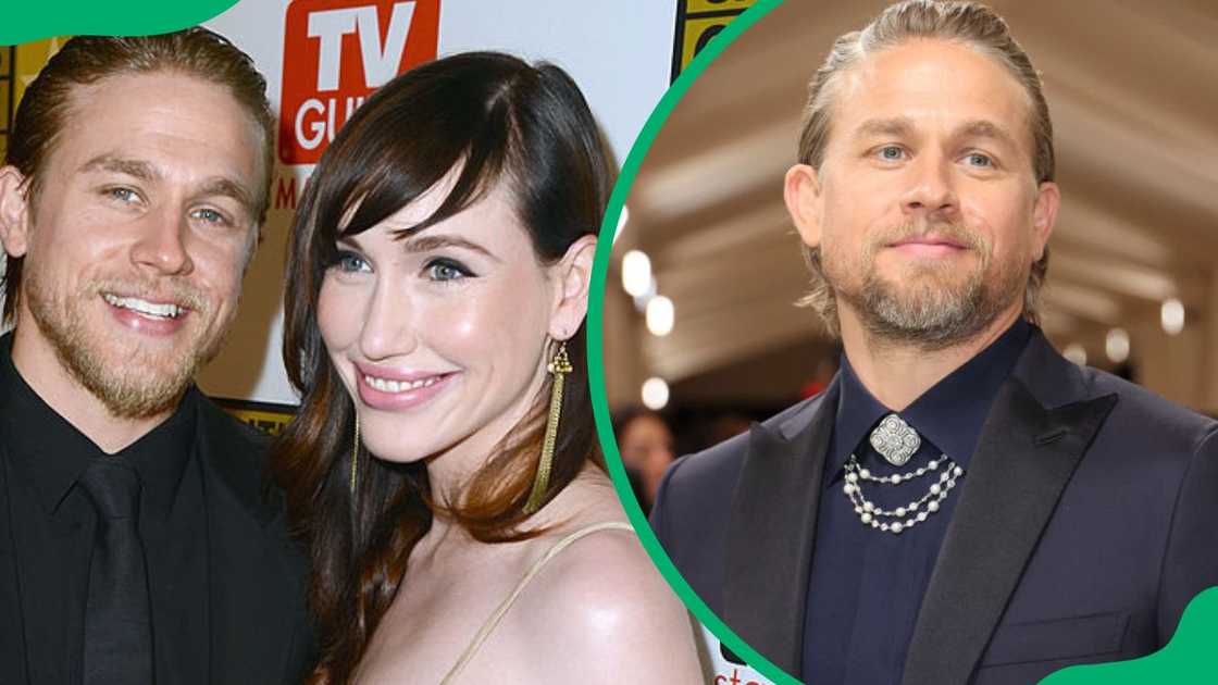 Charlie at the 2012 Critic's Choice Television Awards (L). Hunnam at The Metropolitan Museum of Art in 2024 (R)