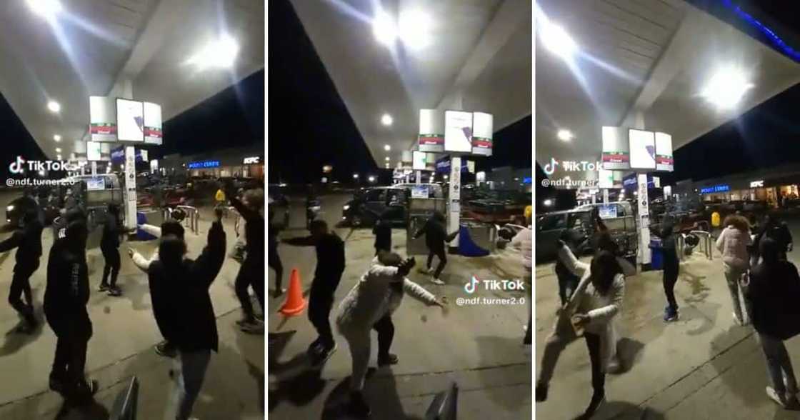 SA motorists turned an Engen petrol station into groove SA motorists turned an Engen petrol station into groove