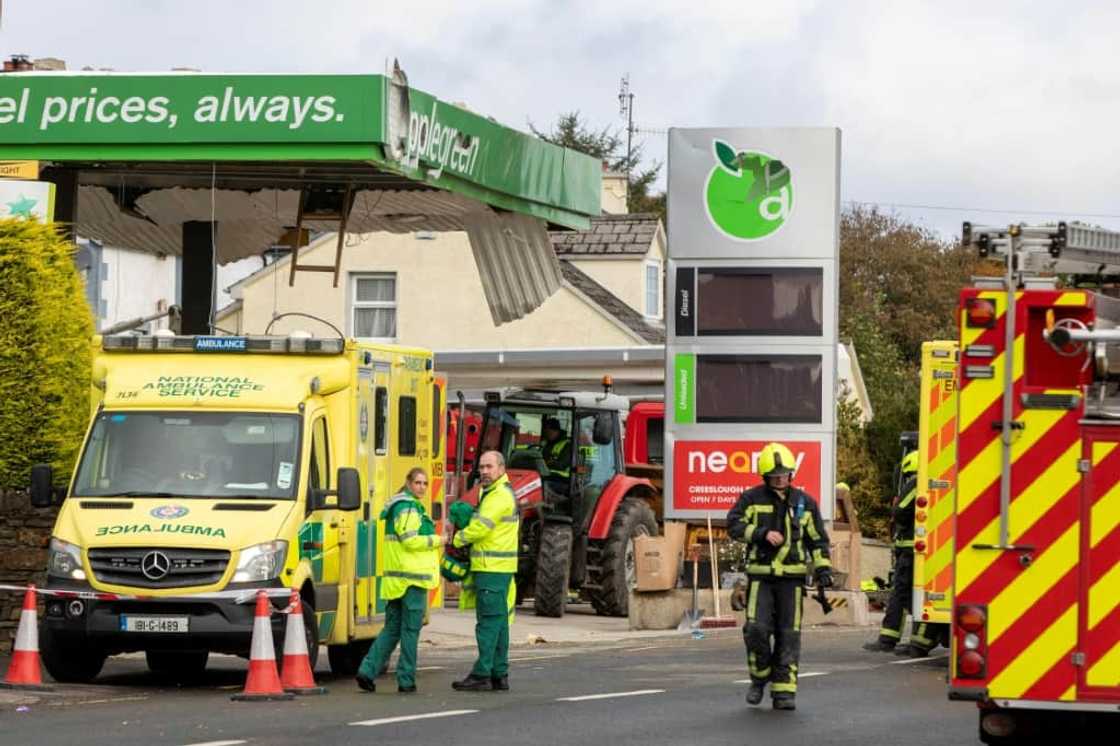 Rescue efforts by Ireland's emergency services went on through the night after the blast Rescue efforts by Ireland's emergency services went on through the night after the blast