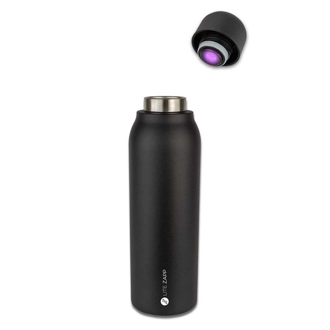A black purification water bottle A black purification water bottle