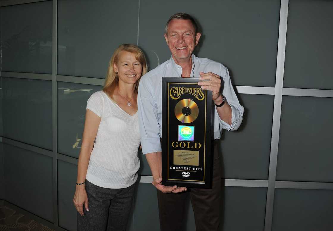 Richard and his wife Mary during the Gold DVD Presentation of The Carpenters - Gold: Greatest Hits at Universal Music Enterprises in May 2011 in Santa Monica. Richard and his wife Mary during the Gold DVD Presentation of The Carpenters - Gold: Greatest Hits at Universal Music Enterprises in May 2011 in Santa Monica.