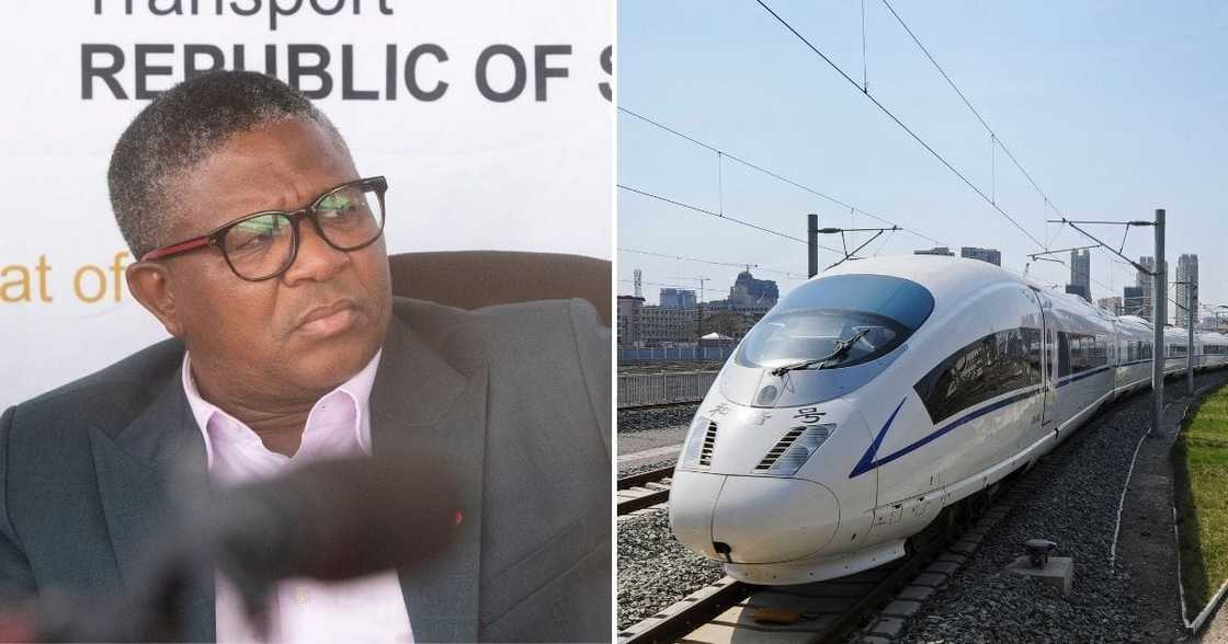 Minister of Transport, Fikile Mbalula, high speed trains for SA, Johannesburg Minister of Transport, Fikile Mbalula, high speed trains for SA, Johannesburg