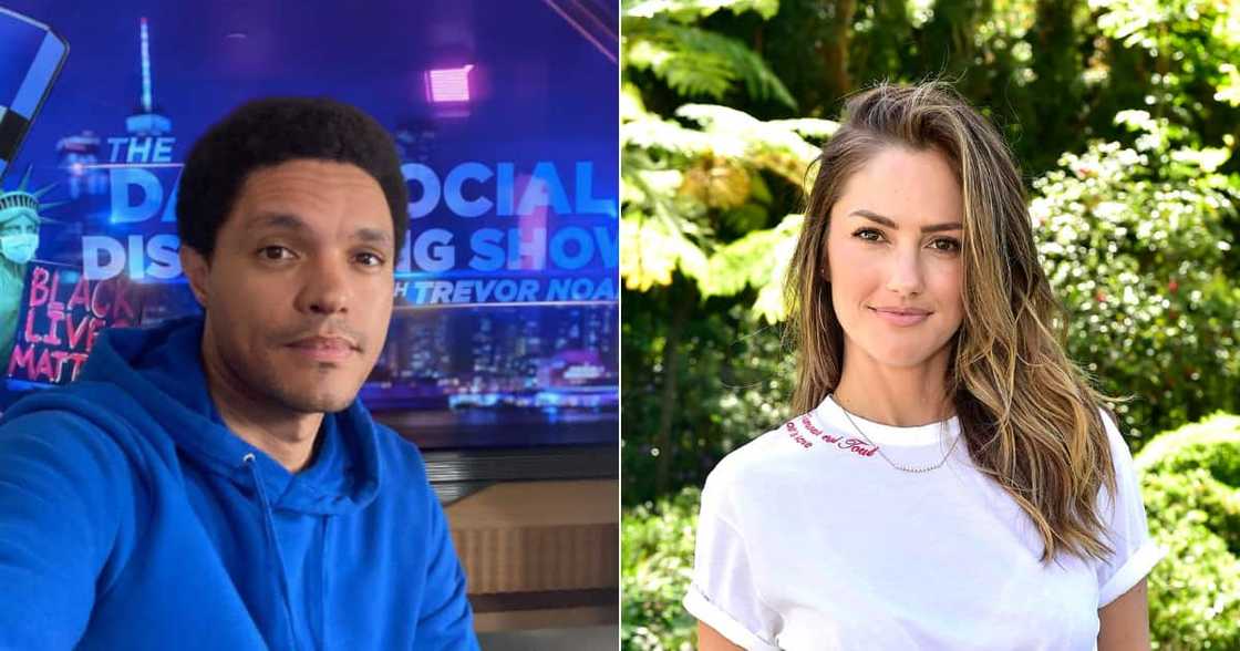 Trevor Noah spotted having lunch with his ex girlfriend Minka Kelly Trevor Noah spotted having lunch with his ex girlfriend Minka Kelly