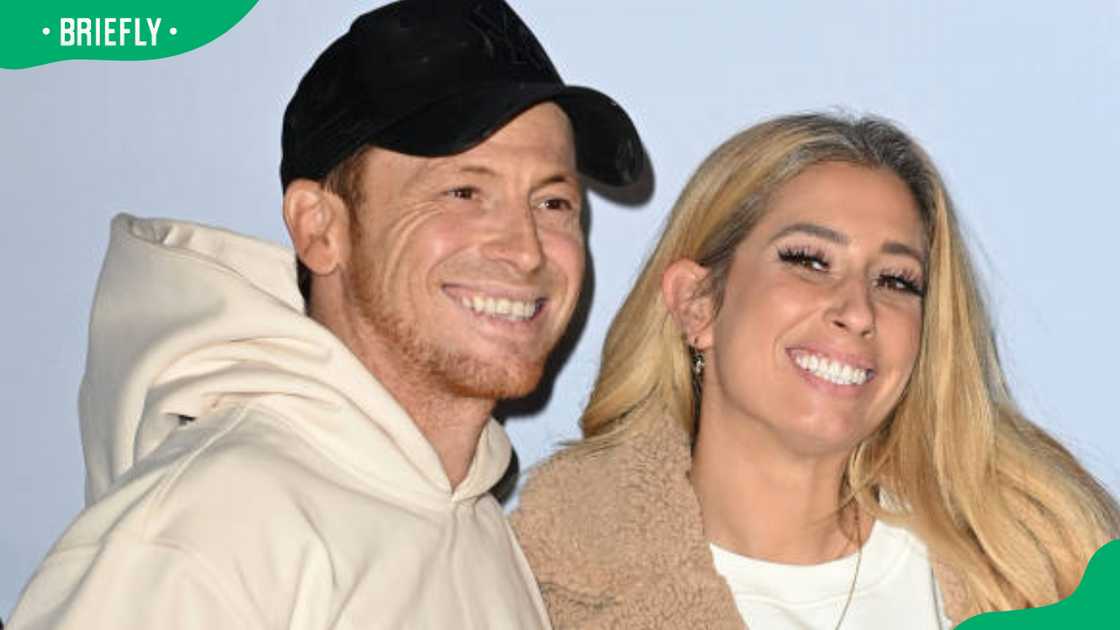 Joe Swash and Stacey Solomon at an event