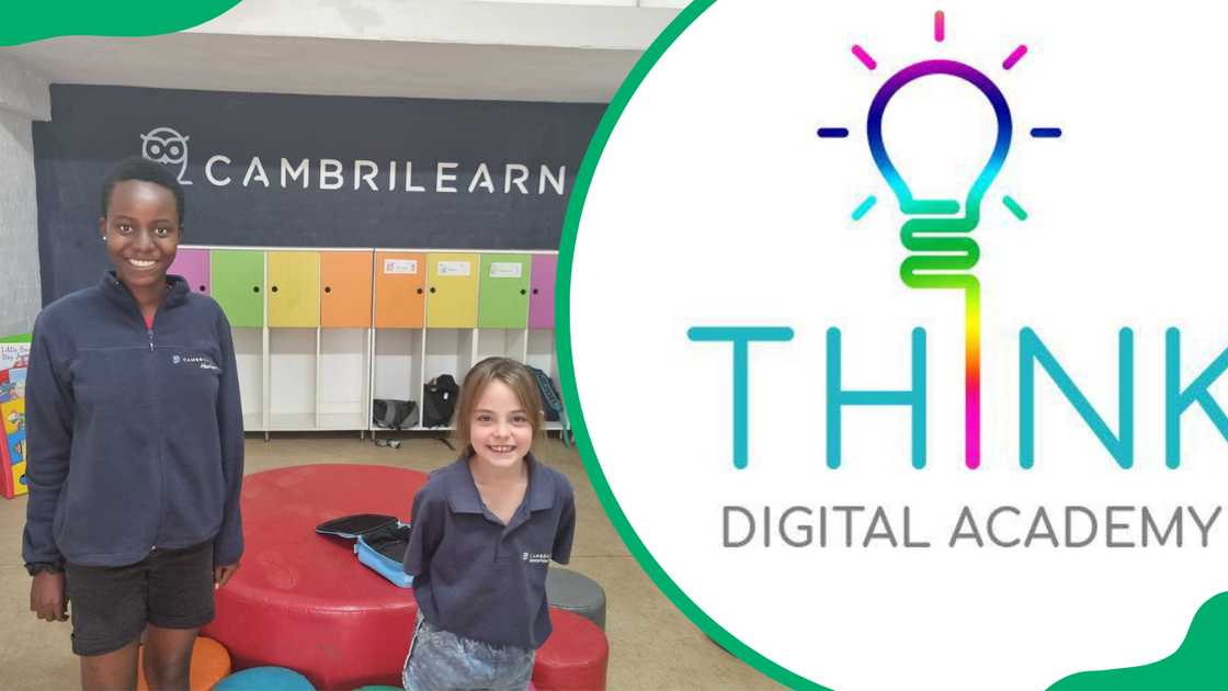 Cambrilearn students and Think Digital logo