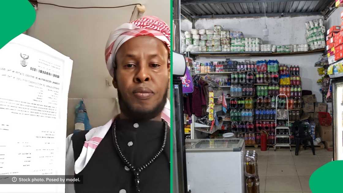 A foreigner in Cape Town flaunted documents. Images: @Reggie_ZAR/ X, @EMMANUEL CROSET/ Getty Images A foreigner in Cape Town flaunted documents. Images: @Reggie_ZAR/ X, @EMMANUEL CROSET/ Getty Images