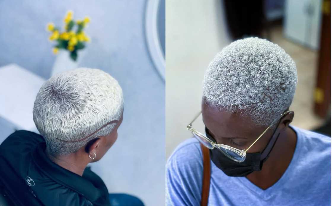 Platinum buzz cut Platinum buzz cut