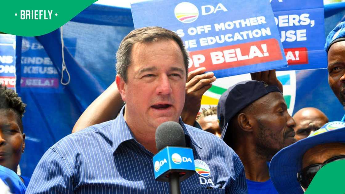 John Steenhuisen is unhappy about how he discovered about the signing of the Expropriation Bill