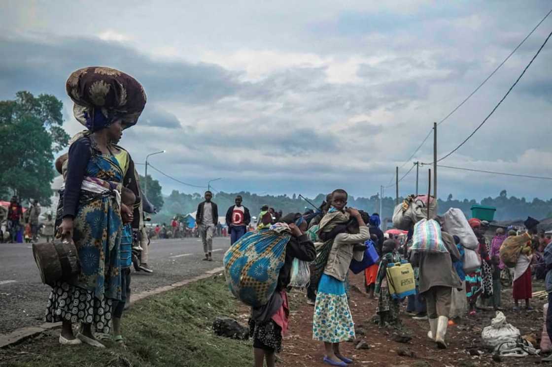 Flight: the clashes prompted an exodus of tens of thousands of people Flight: the clashes prompted an exodus of tens of thousands of people
