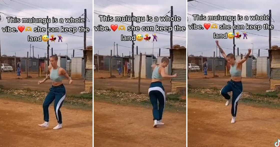 Mlungu woman nailed a pantsula dance in the township Mlungu woman nailed a pantsula dance in the township