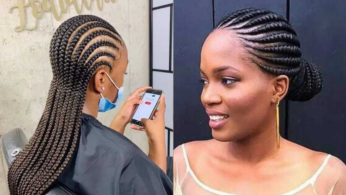 Laid back neat cornrows Laid back neat cornrows