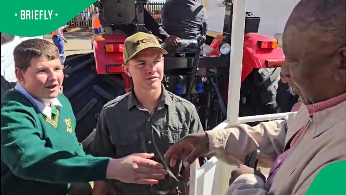 Two boys went viral for their display of respect. Two boys went viral for their display of respect.