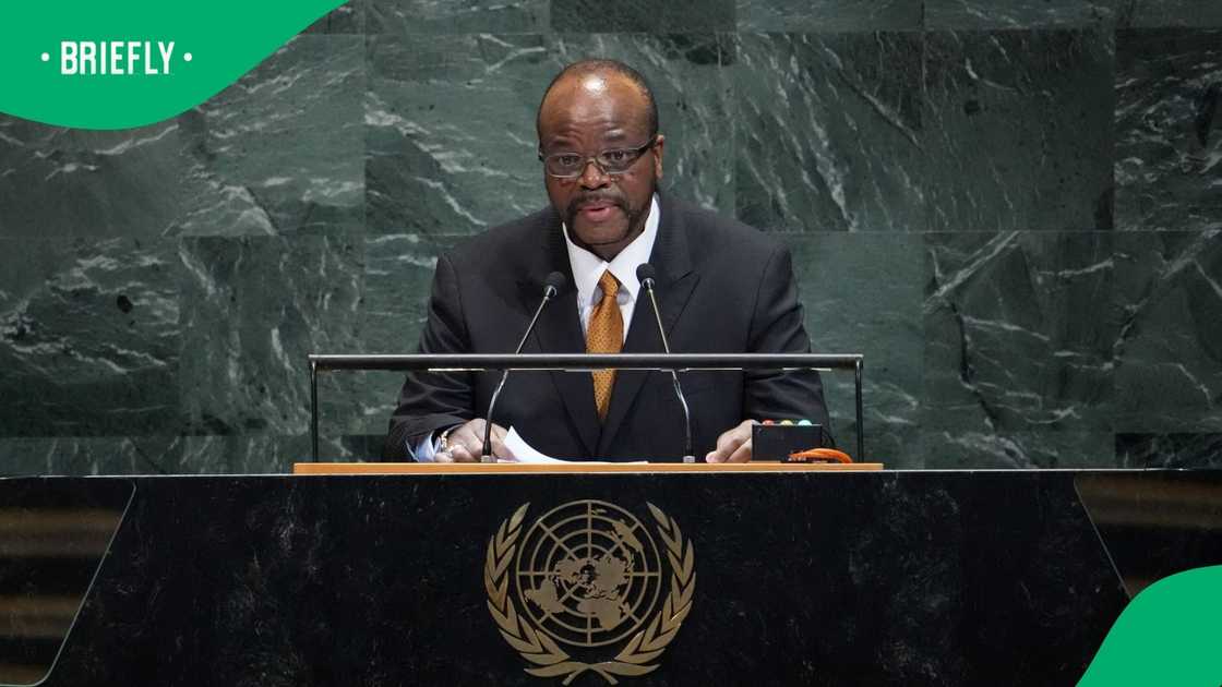 King Mswati III asked United Nations General Assembly delegates for a donation of over R40 billion